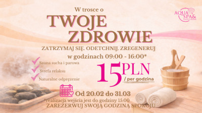 Godzina dla zdrowia w Saunarium